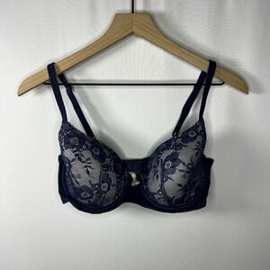 Victoria's‎ Secret Intimates Women Sz 34DD Lace Lined Demi Demi-Buste Double Bra